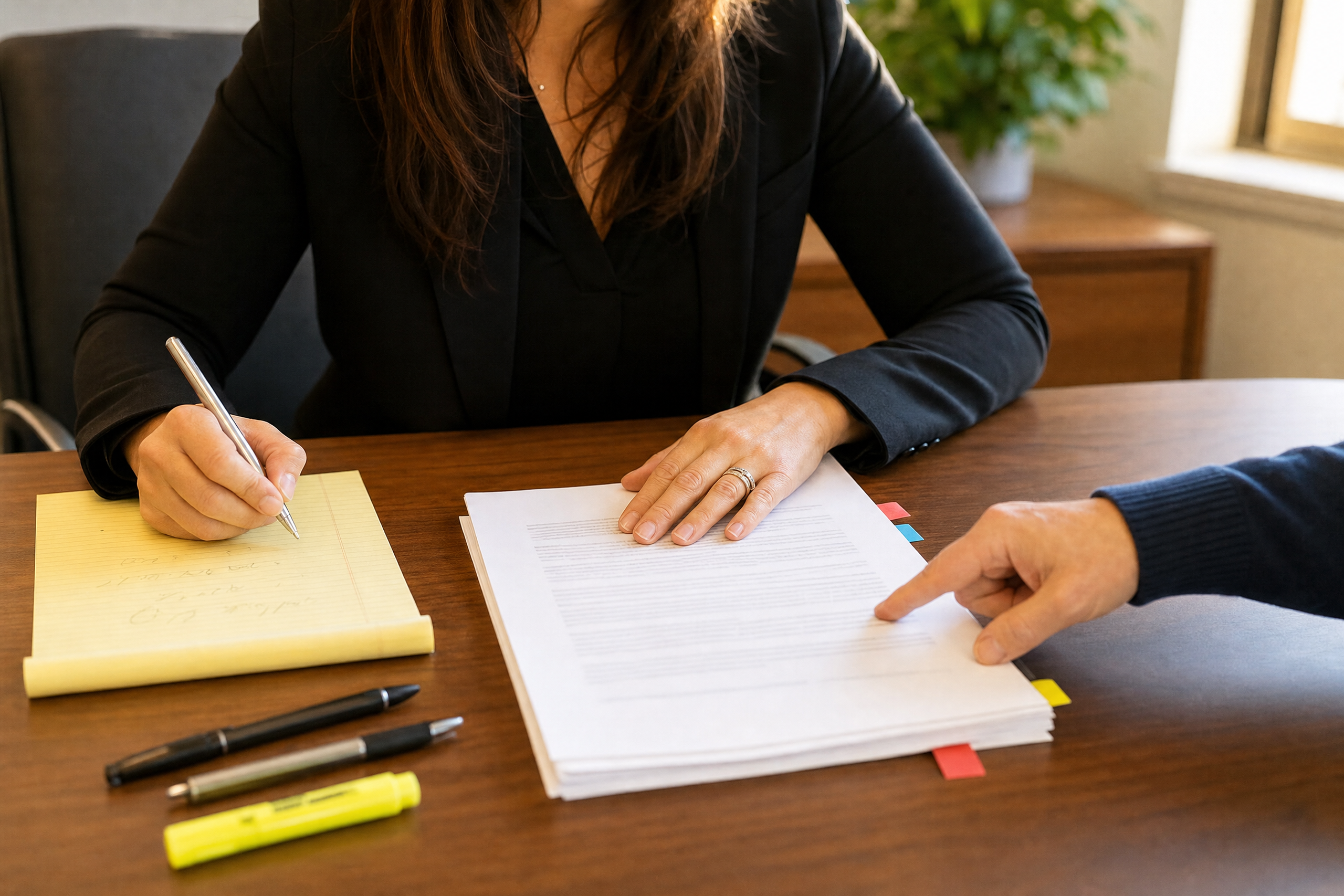ic agreement review hands desk for Independent Contractor Agreements: What Georgia Businesses Should Get In Writing